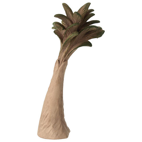 Stylised palm tree Original Redentore Nativity Scene in painted wood from Valgardena 12 cm 3