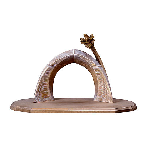 Arched cave Original Redentore model in painted wood from Valgardena 12 cm 1
