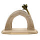 Nativity Scene in arched cave Original Redentore model in painted wood from Valgardena 12 cm - 9 pieces s12