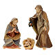 Curved Stable with Holy Family, 12 cm nativity Original Redeemer model, in painted Valgardena wood, 9 figurines s2