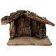 Holy Family with young shepherd in cave Original Redentore Nativity Scene in painted wood from Valgardena 12 cm - 6 pieces s3