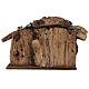 Sacra famiglia con pastorello nella grotta presepe Original Redentore legno Valgardena 12 cm - 6 pz s7