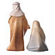 Holy Family statue 10 cm, nativity Original Comet, in painted Val Gardena wood s4