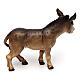Brown ox lying and donkey standing 12 cm, nativity Original Comet, in painted Val Gardena wood s3