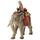 Elephant group with saddle and jewels Original Cometa Nativity Scene in painted wood from Valgardena 12 cm s4