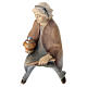 Elephant and rider with saddle jewels 12 cm, nativity Original Comet, in painted Val Gardena wood s5
