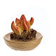 Shepherds around the fire 10 cm, nativity Original Comet, in painted Val Gardena wood s7