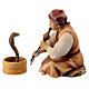 Snake charmer Original Cometa Nativity Scene in painted wood from Valgardena 12 cm s1