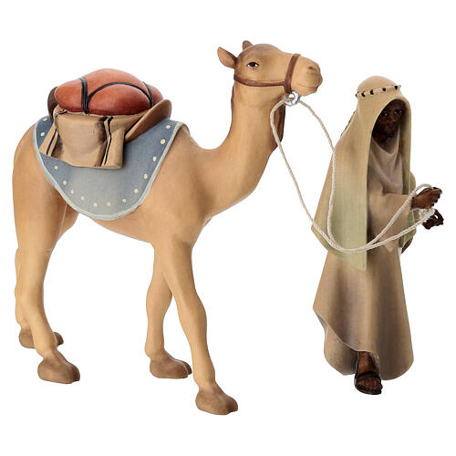 Standing camel group Original Cometa Nativity Scene in painted wood from Valgardena 12 cm 3