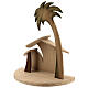 Stylised stable with Star of Bethlehem Original Cometa Nativity Scene in painted wood from Valgardena 10 cm s2