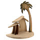 Stylised stable with Star of Bethlehem Original Cometa Nativity Scene in painted wood from Valgardena 10 cm s3