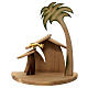 Nativity Scene with shepherds Original Cometa model in painted wood from Valgardena 10 cm - 19 pieces s13
