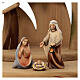 Complete nativity scene set, 10 cm, nativity Original Comet, in painted Val Gardena wood - 19 pcs s4