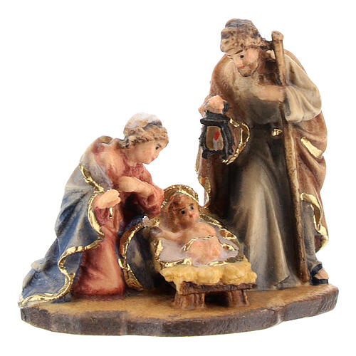 Rainell Nativity Scene carved from a painted wooden block from Valgardena 3