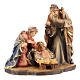 Rainell Nativity Scene carved from a painted wooden block from Valgardena s3