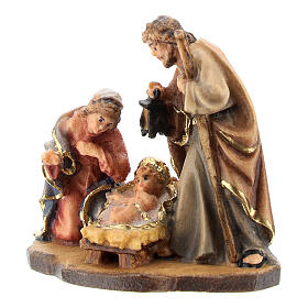 Presepio Rainell blocco legno Valgardena colorato 4.5 cm