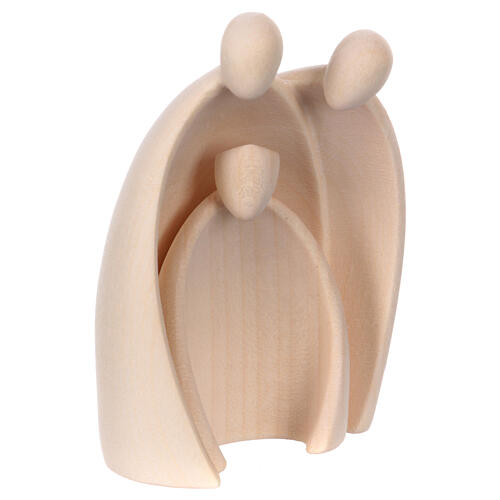 Stylised wise man on his knees, natural wood, Ambiente Design Nativity Scene, 9.5 cm 3