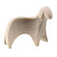 Stylised sheep looking to its right in natural wood Ambiente Design 9.5 cm s1