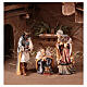 Capanna Notte Sacra con set 27 pz legno dipinto presepe Kostner 9,5 cm s3