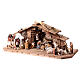 Capanna Notte Sacra con set 27 pz legno dipinto presepe Kostner 9,5 cm s4