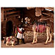Capanna Notte Sacra con set 27 pz legno dipinto presepe Kostner 9,5 cm s6
