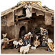 Stable and set of 27 pieces in painted wood Kostner Nativity Scene 12 cm s2