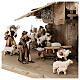 Stable and set of 27 pieces in painted wood Kostner Nativity Scene 12 cm s8