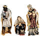 Complete Holy Night nativity set 12 cm, nativity Kostner, in painted wood 27 pcs s5