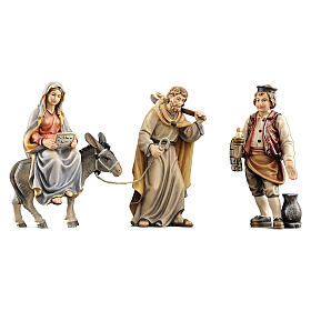 Search for accommodation in painted wood, Kostner Nativity 9.5 cm
