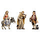 Search for accommodation in painted wood, Kostner Nativity 9.5 cm s1