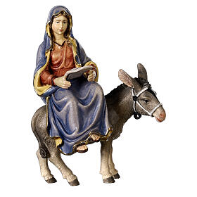 Search for accommodation in painted wood, 12 cm Kostner Nativity