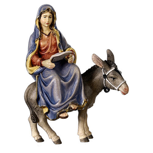 Search for accommodation in painted wood, 12 cm Kostner Nativity 2