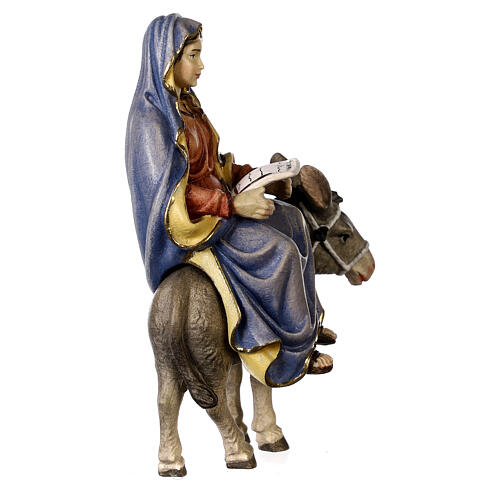 Search for accommodation in painted wood, 12 cm Kostner Nativity 6