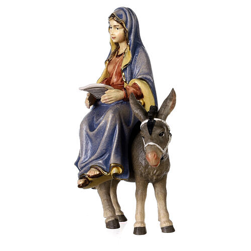 Search for accommodation in painted wood, 12 cm Kostner Nativity 9