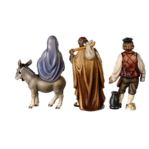 Search for accommodation in painted wood, 12 cm Kostner Nativity 11