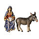 Search for accommodation in painted wood, 12 cm Kostner Nativity s3