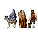 Search for accommodation in painted wood, 12 cm Kostner Nativity s11