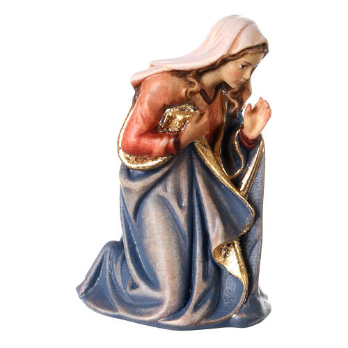 Sagrada Família madeira pintada para presépio Kostner com figuras de 9,5 cm 3
