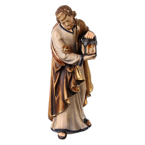 Sagrada Família madeira pintada para presépio Kostner com figuras de 9,5 cm 4