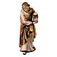 Sagrada Família madeira pintada para presépio Kostner com figuras de 9,5 cm s4