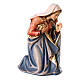 Holy Family statue in painted wood 9.5 cm Kostner nativity s3