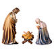 Holy Family statue in painted wood 9.5 cm Kostner nativity s8