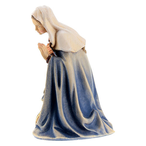 Sacra Famiglia legno dipinto presepe Kostner 12 cm 9