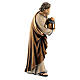 Sacra Famiglia legno dipinto presepe Kostner 12 cm s10