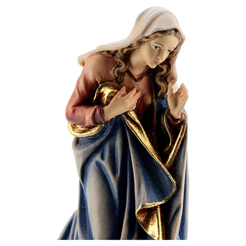 Sagrada Família madeira pintada para presépio Kostner com figuras de 12 cm 3