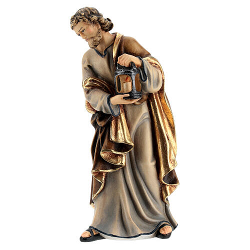 Holy Family statue in painted wood 12 cm Kostner nativity 7