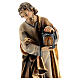 Holy Family statue in painted wood 12 cm Kostner nativity s4