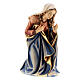 Holy Family statue in painted wood 12 cm Kostner nativity s6