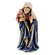 Mary figurine 12 cm, nativity Kostner, in painted wood s1