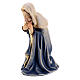 Mary figurine 12 cm, nativity Kostner, in painted wood s2